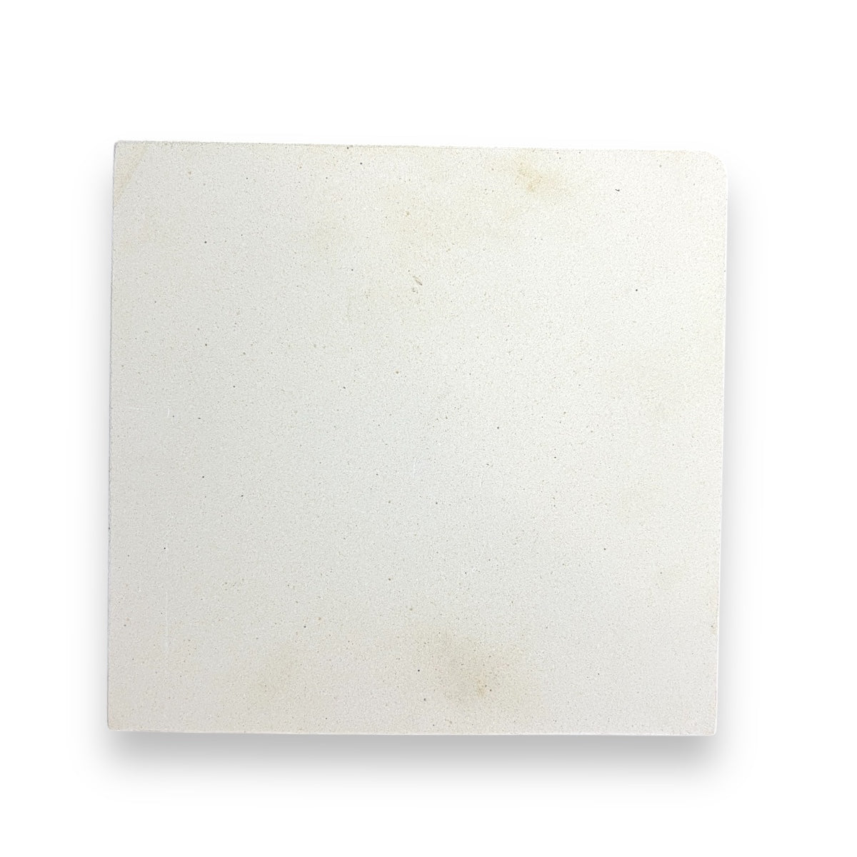 1 Placa Refractaria 10 x 10.5 x 5/8" - Base lisa de cordierita para hornos